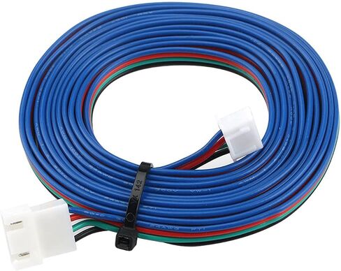 FYSETC طابعة ثلاثية الأبعاد Vorn 2.4 كابلات تمديد محرك متدرج قطعتين: XH2.54-4P 2M/78.7 بوصة أنثى 4P إلى ذكر 4P سلك تمديد محرك أبيض كابل موصل طرفي لملحقات الطابعة Voro 2.4 ثلاثية الأبعاد in Saudi Arabia