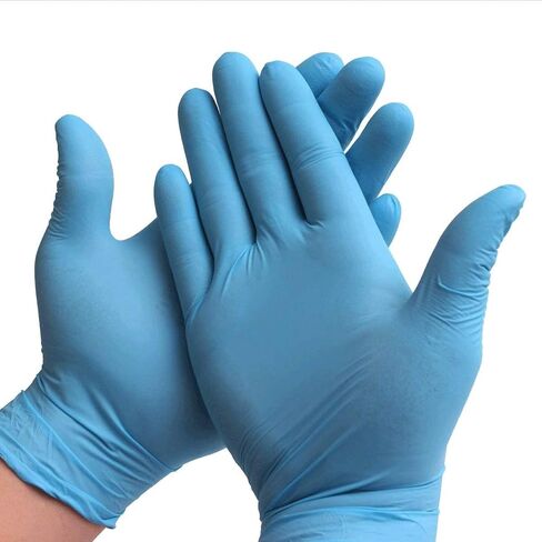 AdvanCare Disposable Nitrile Exam Gloves ANBM10014, Powder Free & Latex Free, Medical Grade (Blue, Small (10 Pack)) in Saudi Arabia
