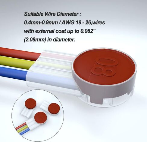UR2 IDC Butt Connector,Used as Corrosion-Resistant and Moisture-Proof Connector for Weak Current Wire Connection Such as Loudspeaker Wires (100 pcs). in Kuwait