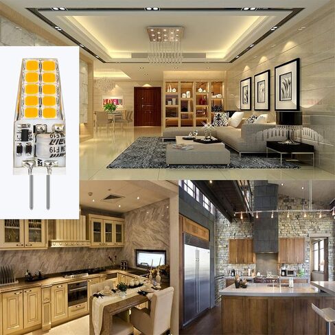 لمبة BAOMING G4 LED 12V 3.5W JC Bi-Pin Base، 20W-35W T3 G4 مكافئ هالوجين، 2700K أبيض دافئ ناعم، بدون وميض 350LM، إضاءة الثريا/إضاءة المناظر الطبيعية/إضاءة الميكروويف (10 عبوات) in Kuwait
