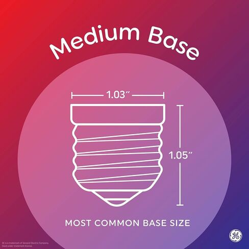 مصابيح GE Refresh LED، 60 وات Eqv، ضوء النهار، مصابيح G25 Globe، شفافة، قاعدة متوسطة (3 عبوات) in Kuwait