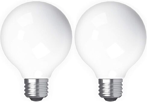 مصابيح GE Refresh LED، 60 وات Eqv، ضوء النهار، مصابيح G25 Globe، شفافة، قاعدة متوسطة (3 عبوات) in Kuwait