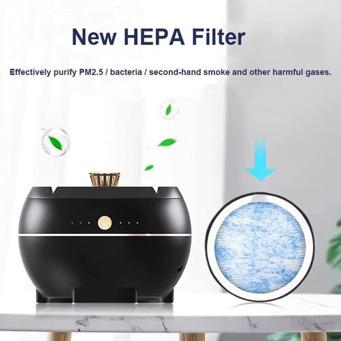 منفضة سجائر 2 في 1 متعددة الوظائف لتنقية الهواء من بورسابي، قابلة لاعادة الشحن بمنفذ USB، منفضة سجائر منزلية بدون دخان، منفضة رماد محمولة للاستخدام الداخلي والمنزل والمكتب in Kuwait