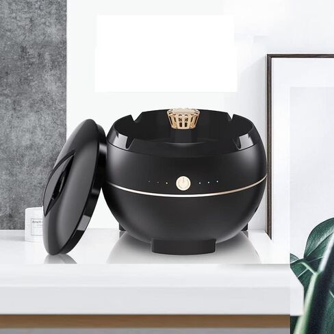 منفضة سجائر 2 في 1 متعددة الوظائف لتنقية الهواء من بورسابي، قابلة لاعادة الشحن بمنفذ USB، منفضة سجائر منزلية بدون دخان، منفضة رماد محمولة للاستخدام الداخلي والمنزل والمكتب in Kuwait