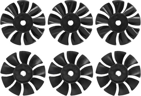 6pcs Motor Blades 550W Low Noise Cooling Fan Blade Air Compressor Pump Replacement Accessories, 115mm/ 4.5" Outer Diameter in Saudi Arabia