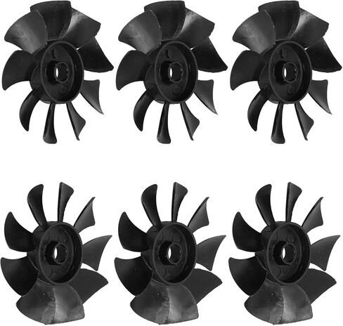 6pcs Motor Blades 550W Low Noise Cooling Fan Blade Air Compressor Pump Replacement Accessories, 115mm/ 4.5" Outer Diameter in Saudi Arabia