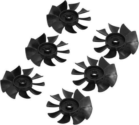 6pcs Motor Blades 550W Low Noise Cooling Fan Blade Air Compressor Pump Replacement Accessories, 115mm/ 4.5" Outer Diameter in Saudi Arabia