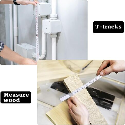 2 Pack Measure Tape with Adhesive Backing,39'' Left to Right Metal Self-Adhesive Measuring Tape Sticky Measure Tape Double Scale Sticky Tape Measure Workbench Ruler for Woodworking,Saw,Drafting Table in Saudi Arabia