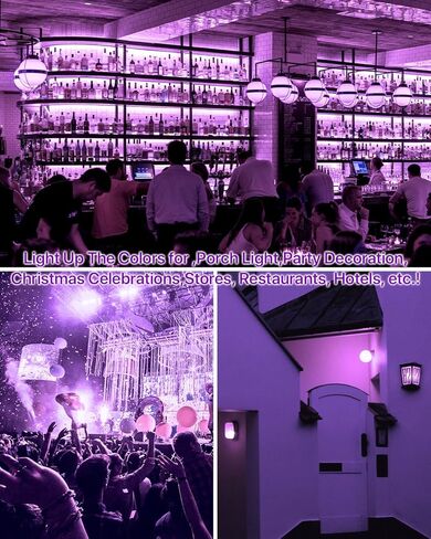 ORALUCE Blue Porch Light Bulb 40 Watt Equivalent,A15 LED Bulbs for Halloween Christmas Party Decoration and Lighting,Colored Light Bulb with E26 Base,5W 450LM Non-Dimmable,6 Pack. in Kuwait