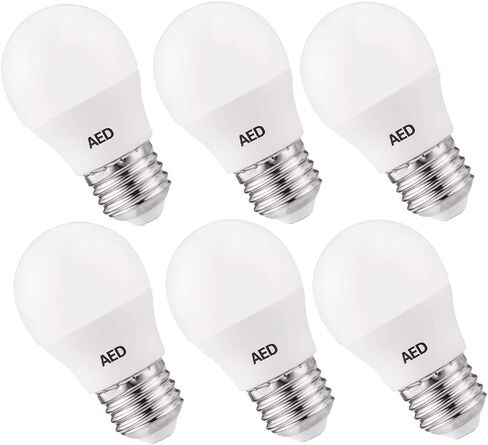 AED A15 LED Bulb, Refrigerator Light Bulb Appliance Light Bulb E26 Bulb 30W Equivalent 120V Fridge Waterproof Bulbs 3W Daylight Warm White 2700K Freezer Ceiling Home Lighting Lamp (6 Pack) in Saudi Arabia