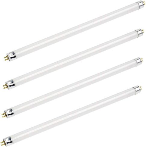 Bluex Bulbs 4 Pack F14T5/835 14W 22 Inch T5 Fluorescent Tube Light Bulb 3500K Warm White Mini Bi-Pin (G5) Base Straight Tube Light Bulb in Saudi Arabia