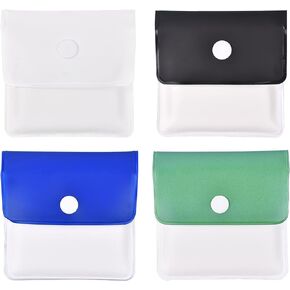 حقيبة منفضة سجائر بجيب محمول 4 قطع، مصنوعة من مادة البولي فينيل كلورايد مقاومة للحريق قابلة لإعادة الاستخدام صديقة للبيئة للاستخدام في الهواء الطلق أو أثناء السفر in Kuwait