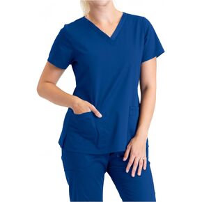 BARCO Essentials Unison Scrub Top for Women - Crossover V-Neck Women's Scrub Top