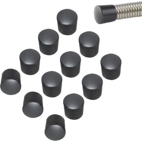 30 Pcs White Door Stop Bumper Tips, 0.39 Inch ID Rubber Door Stopper Bumpers Door Stop Caps for Door & Wall Protection