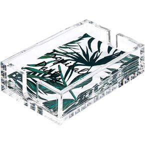 MESAILUP Acrylic Napkin Holder, Guest Towel Holder for Table Bathroom Kitchen Dining Restaurant 9x5.5x2.5 Inch, Clear（Inpack No Napkin） in Kuwait