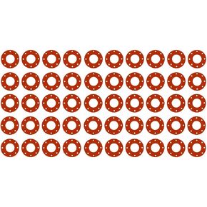 Sterling Seal CFF7237.400.062.300X50 7237 Red Rubber Full Face Gasket, 4.5" ID, 4" Pipe Size, 1/16" Thick, Pressure Class 300# (Pack of 50) in Saudi Arabia