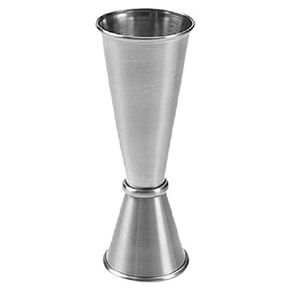 جيجر على الطراز الياباني JG5، من الفولاذ المقاوم للصدأ، سعة 28.34 جم × 56.67 جم، القطر 4.44 سم × الارتفاع 11.9 سم. in Kuwait