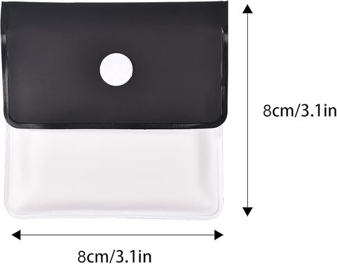 حقيبة منفضة سجائر بجيب محمول 4 قطع، مصنوعة من مادة البولي فينيل كلورايد مقاومة للحريق قابلة لإعادة الاستخدام صديقة للبيئة للاستخدام في الهواء الطلق أو أثناء السفر in Kuwait