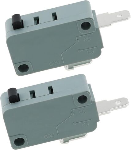 E-outstanding KW3A Microswitch 2PCS 16A 125/250V Microwave Oven Door Micro Switch Replacements (1PC Normally Open and 1PC Normally Closed) in Saudi Arabia