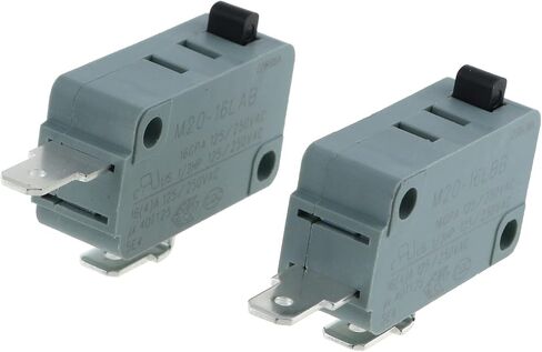 E-outstanding KW3A Microswitch 2PCS 16A 125/250V Microwave Oven Door Micro Switch Replacements (1PC Normally Open and 1PC Normally Closed) in Saudi Arabia