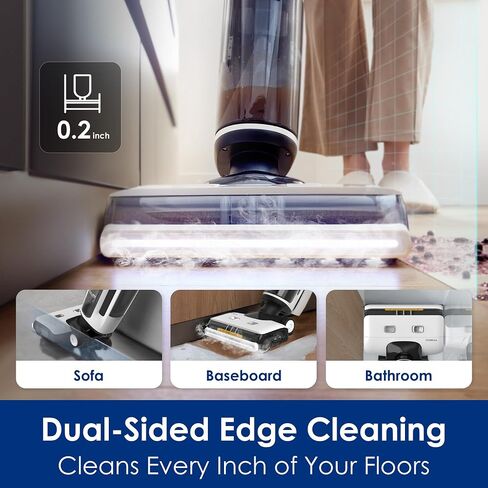 Tineco FLOOR ONE S7 Steam Cordless Floor Washer All-in-One, Steam Mop for Sticky Mess Clean Up on Hard Floors with Digital Display, Self-Cleaning, Edge Cleaning, Forward Traction, Safe for Kids & Pets in Saudi Arabia