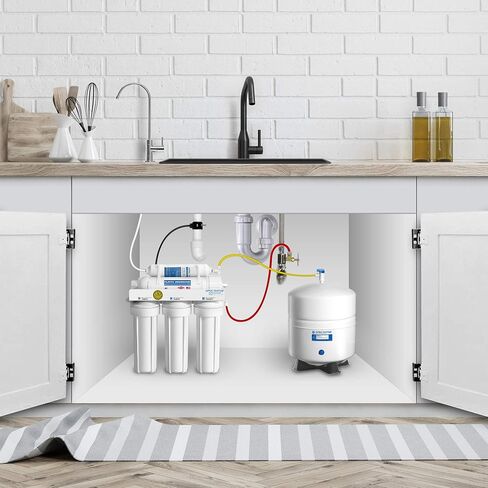 APEC Water Systems Tank-3 3 Gallon Residential Pre-Pressurized Reverse Osmosis Water Storage Tank, White in Kuwait