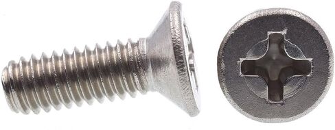 Prime-Line 9121152 Machine Screws, Metric, Flat Head, Phillips Drive, M4-0.7 X 12MM, Grade A2-70 Stainless Steel (10 Pack) in Saudi Arabia