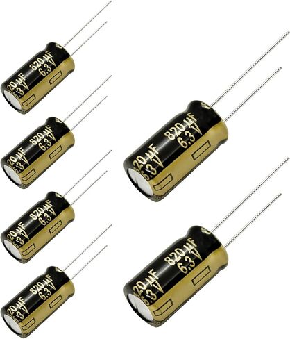 Replacement for 6 pcs Panasonic FM Series Capacitors 6.3V 820uf Low Impedance in Saudi Arabia