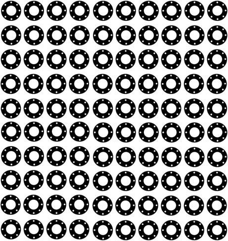 Sterling Seal CFF7000T.1200.125.150X100 7000T Grafoil Full Face Gasket, 12" Pipe Size, 1/8" Thick, Pressure Class 150#, 12.75" ID, Expanded Flexible Graphite (Pack of 100) in Saudi Arabia