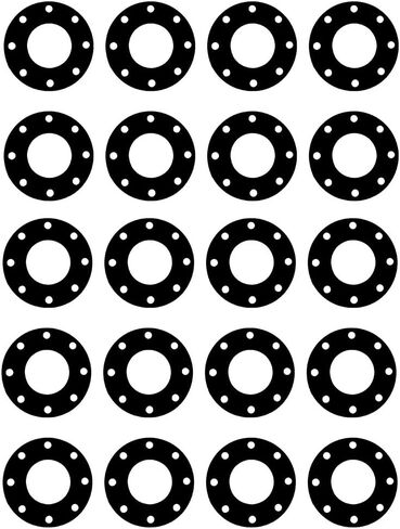 حشية ستيرلنج سيل CFF7000T.5IN.125.150X20 7000T Grafoil لكامل الوجه، مقاس أنبوب 5 بوصات، سمك 1/8 بوصة، فئة الضغط 150#، معرف 5.56 بوصة، جرافيت مرن موسع (عبوة من 20 قطعة) in Kuwait