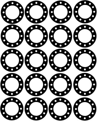 Sterling Seal CFF1100.1400.125.150X20 1100 الكربون والجرافيت مع حشية كاملة للوجه من النتريل، حجم الأنبوب 14 بوصة، سمك 1/8 بوصة، فئة الضغط 150#، معرف 14 بوصة، ألياف الكربون/الجرافيت/NBR (عبوة من 20) in Saudi Arabia