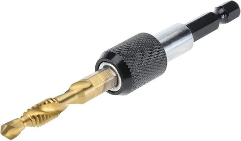 مجموعة رؤوس الحفر والصنبور المكونة من 13 قطعة من NORJIN، مجموعة أدوات لقم الصنبور SAE ومجموعة لقم الصنبور المترية مع محول تغيير سريع 1/4 بوصة للحفر، والتنصت، والغطس in Kuwait