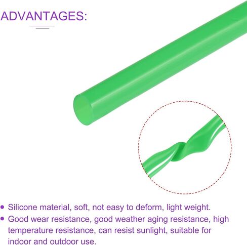 DMiotech 5mm ID 7mm OD 10 Feet Silicone Tube Green Industrial Silicone Tubing for Water Air Pump in Saudi Arabia