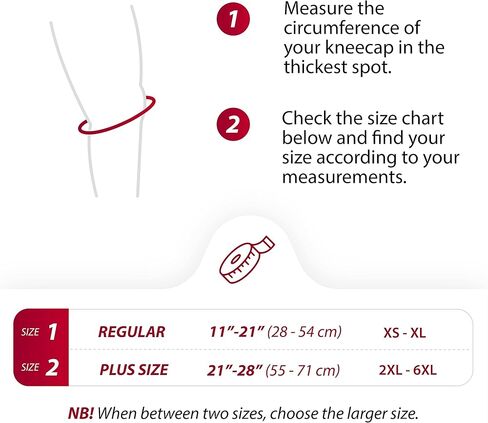 دعامات الركبة ذات الحجم الكبير من KARM لألم الركبة ذات الحجم الزائد - حزام دعم وتر الرضفة، حزام الركبة الرضفي، دعامة الركبة لتثبيت الرضفة ذات الحجم الزائد. وصلات للركبة (مقاس كبير؛ زوج من شريطين باللون الأسود) in Kuwait