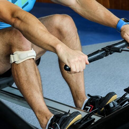 دعامات الركبة ذات الحجم الكبير من KARM لألم الركبة ذات الحجم الزائد - حزام دعم وتر الرضفة، حزام الركبة الرضفي، دعامة الركبة لتثبيت الرضفة ذات الحجم الزائد. وصلات للركبة (مقاس كبير؛ زوج من شريطين باللون الأسود) in Kuwait