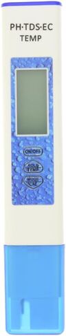 جهاز اختبار المياه الرقمي السريع 4 في 1 من ISENVO، مقياس درجة الحموضة/TDS/EC/درجة الحرارة، قياسات عالية الدقة لجودة المياه لمياه الشرب، وحمامات السباحة، وأحواض السمك، والزراعة المائية in Kuwait