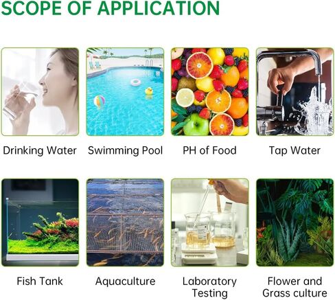 جهاز اختبار المياه الرقمي السريع 4 في 1 من ISENVO، مقياس درجة الحموضة/TDS/EC/درجة الحرارة، قياسات عالية الدقة لجودة المياه لمياه الشرب، وحمامات السباحة، وأحواض السمك، والزراعة المائية in Kuwait