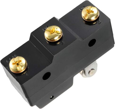 uxcell 2PCS TM-1704 SPDT 1NO+1NC Panel Mount Short Hinge Roller Lever Type Micro Limit Switch Screw Terminals in Saudi Arabia