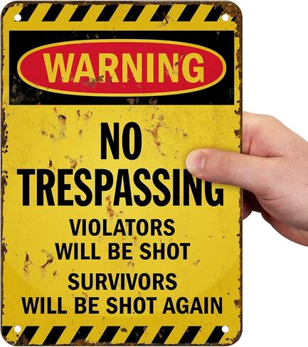 SmartSign Halloween Sign - 14 x 10 inch “We're Tired Of Hiding The Bodies" Funny No Trespassing Sign, 40 mil Laminated Rustproof Aluminum, Retro/Vintage, Multicolor, Made in USA in Kuwait