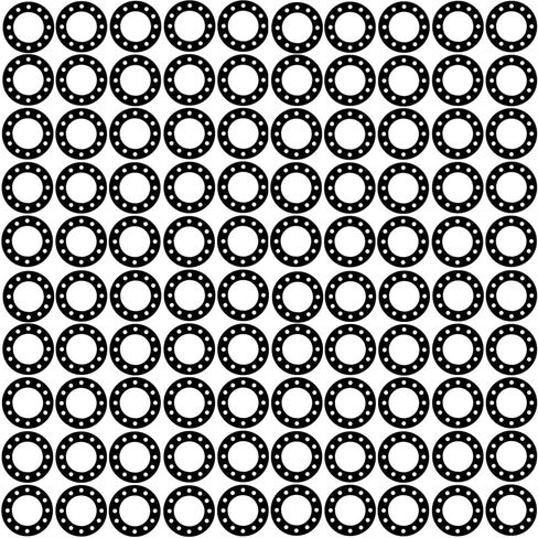Sterling Seal CFF1100.800.031.300X100 1100 Carbon and Graphite with Nitrile Binder Full Face Gasket, 8" Pipe Size, 1/32" Thick, Pressure Class 300#, 8.62" ID, Carbon Fibers/Graphite/NBR (Pack of 100) in Saudi Arabia