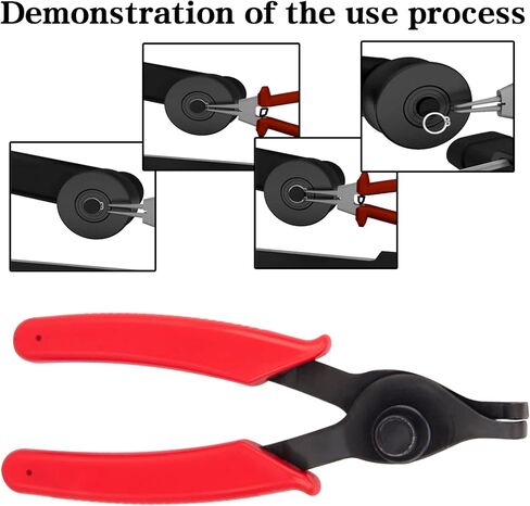 Snap Ring Plier Set Heavy Duty Long Reach Snap Ring Plier Set With Case 11pc Retaining Ring Pliers Set Mechanics Circlips Auto Tool Internal External Pliers for Car Trunk Motorcycle in Saudi Arabia