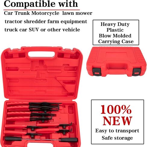 Snap Ring Plier Set Heavy Duty Long Reach Snap Ring Plier Set With Case 11pc Retaining Ring Pliers Set Mechanics Circlips Auto Tool Internal External Pliers for Car Trunk Motorcycle in Saudi Arabia
