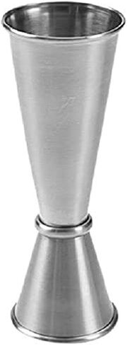 جيجر على الطراز الياباني JG5، من الفولاذ المقاوم للصدأ، سعة 28.34 جم × 56.67 جم، القطر 4.44 سم × الارتفاع 11.9 سم. in Kuwait