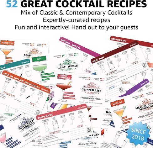 Cocktail Recipe Cards | Fundamental Cocktails for the Home Bartender in Saudi Arabia