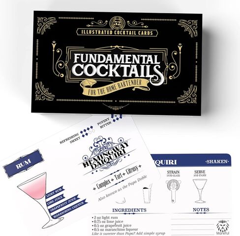 Cocktail Recipe Cards | Fundamental Cocktails for the Home Bartender in Saudi Arabia