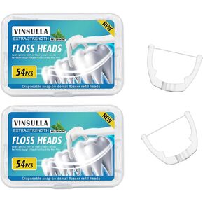 Ultraclean Access Flosser Refill Heads, Compatible with Listerine Ultraclean Access Flosser, Mint 54 Count (Pack of 1) in Kuwait