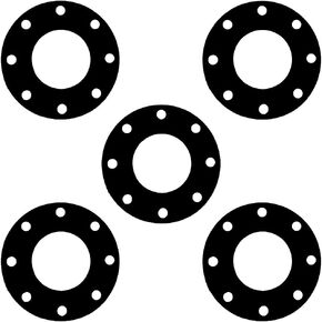 Sterling Seal CFF7000I.2000.031.300X5 7000I Grafoil Full Face Gasket, 20" Pipe Size, 1/32" Thick, Pressure Class 300#, Black with a Smooth Finish (Pack of 5) in Kuwait