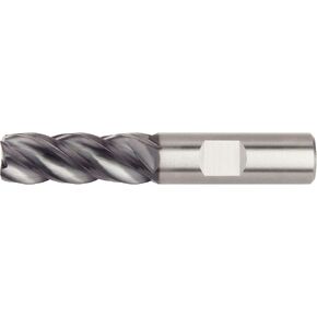 WIDIA Hanita 4V0519007BW VariMill I 4V05 HP Finishing End Mill, 0.03" Rad, 1.5" LOC, 0.75" Cutting Diameter, Carbide, AlTiN, RH Cut, Weldon, 4-Flute in Saudi Arabia