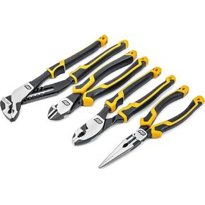 GEARWRENCH 8", 10", & 12" PITBULL K9 Straight Jaw Dual Material Tongue and Groove Pliers Set - 82205CAZ