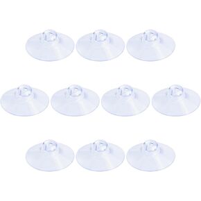 Pawfly 10 Pack Clear Suction Cups 0.8 Inch PVC Plastic Sucker without Hooks for Home Decoration and Organization in Saudi Arabia